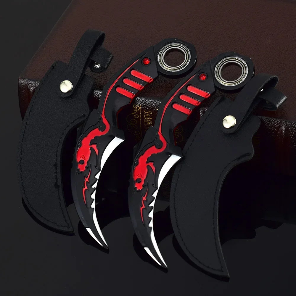 Karambit jeux videos - 17cm 2pcs holster