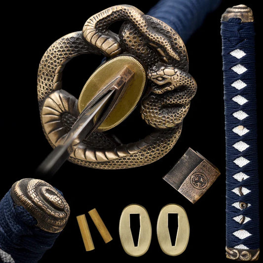 Tsuba & Tsuka Serpent - Tsuba