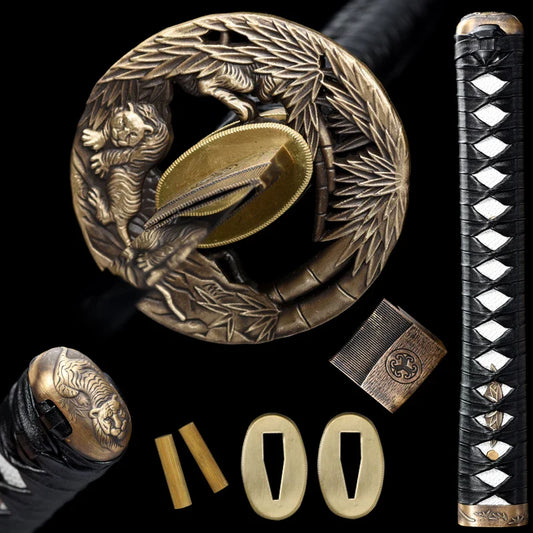 Tsuba & Tsuka Tigre - Set Tsuka and Tsuba